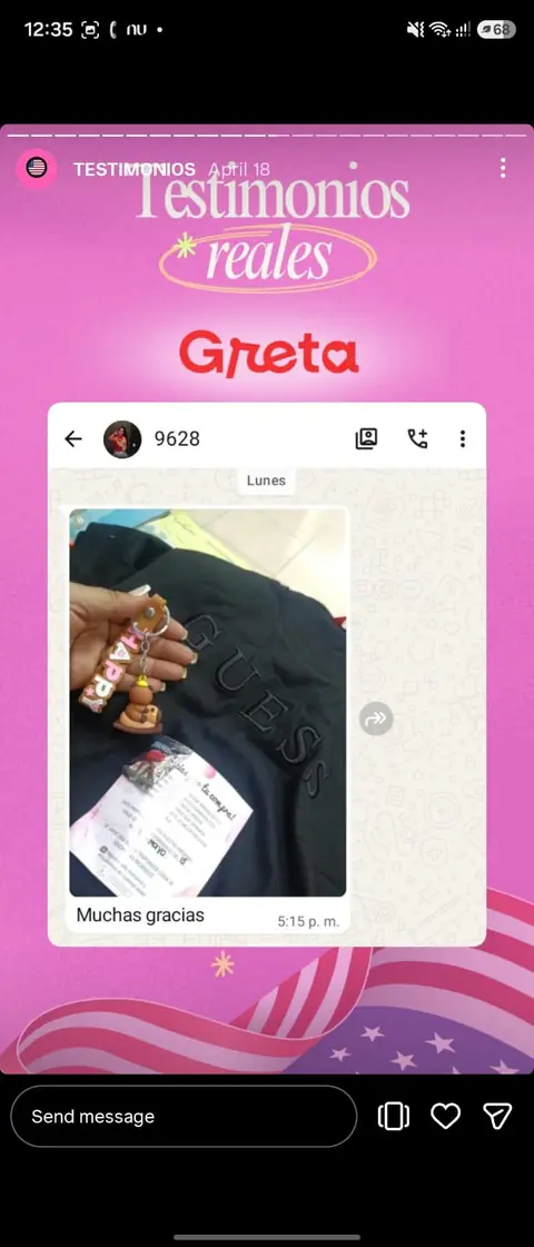 Pedido Guess recibido · ¡gracias!