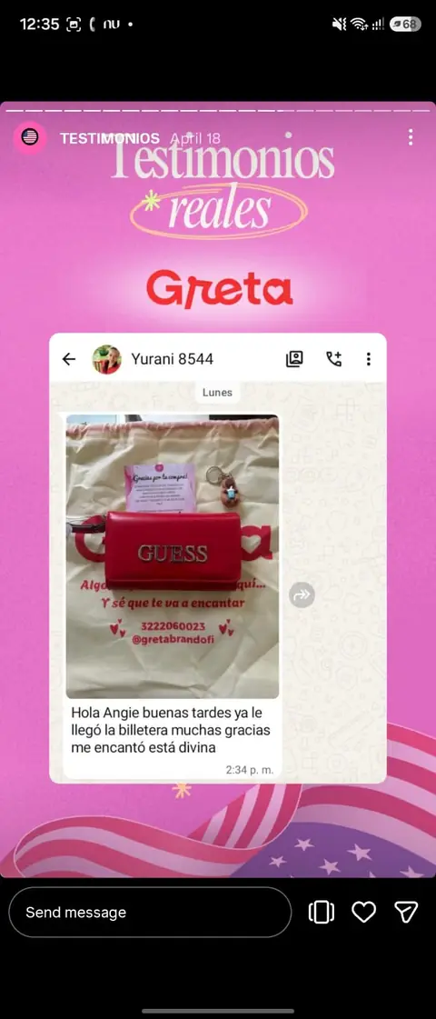 Yurani · billetera Guess que amó